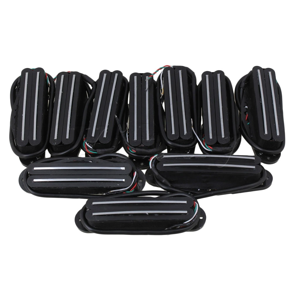 

Yibuy 10 Pieces Black Dual Hot Rail Humbucker Guitar Neck Pickup 4 Wire