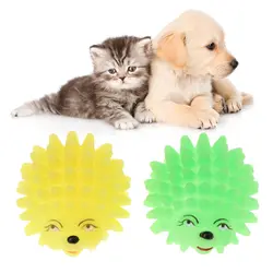 Игрушки для домашних животных мягкие пластиковые в виде Ёжика визгливый звук забавная собака кошка щенок игрушки для домашних животных