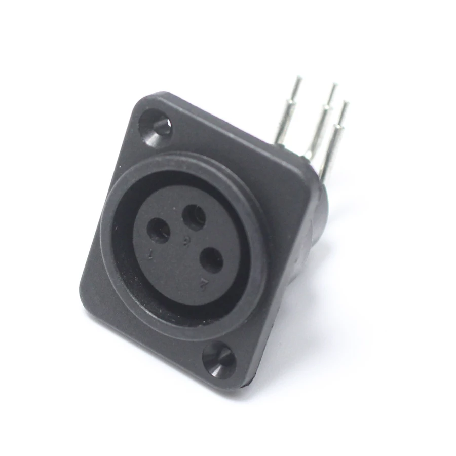 1 шт. XLR 3 контактный разъем P Аудио прямоугольный микрофон MIC PCB адаптер для DIY