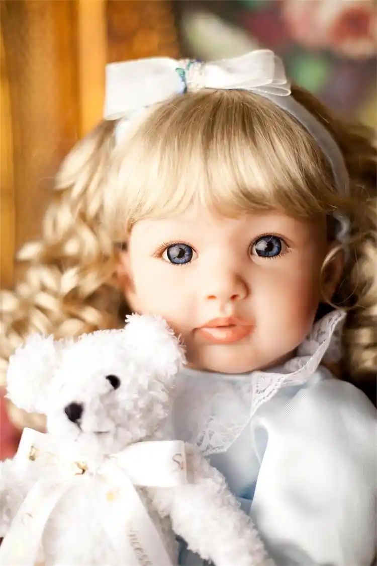 55cm Adora Reborn Toddler Girl Doll Blonde Curly Hair Reborn