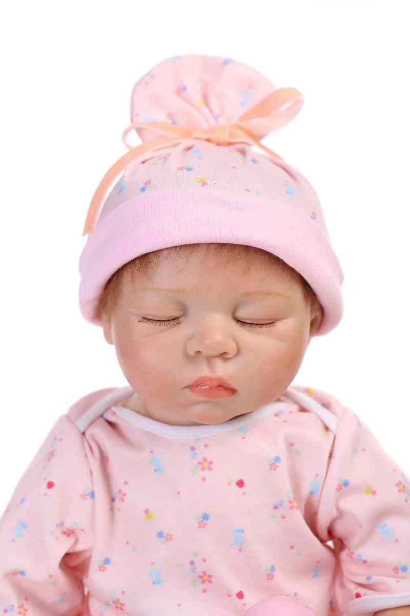 Новейший прекрасный спящий силиконовый Reborn Baby Dolls около 53 см как настоящие реалистичный Новорожденный ребенок Кукла Brinquedos Для детских подарков