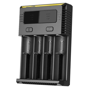 

NITECORE NEW I4 Charger OLED Screen Intellicharger battery Charger for Li-ion/IMR Nicd 16340 10440 AAA 14500 18650 26650 battery
