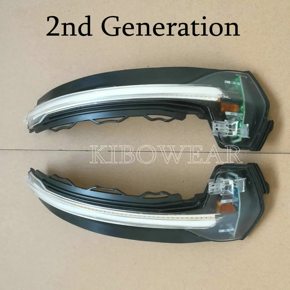 

Kibowear Crystal for Audi A3 8V S3 Bright LED Turn Signal Dynamic Side Mirror light blinker Indicator 2013 2017 2018 Clear