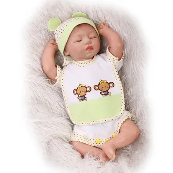 

Fashion reborn babies doll 52CM half silicone cloth body soft touch doll baby real children birthday gift bonecas
