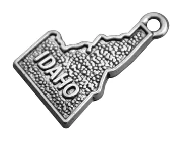 

50pcs IDAHO map Ancient Silver Pendant charm Handmade earring bracelet necklace Jewelry Making DIY Components