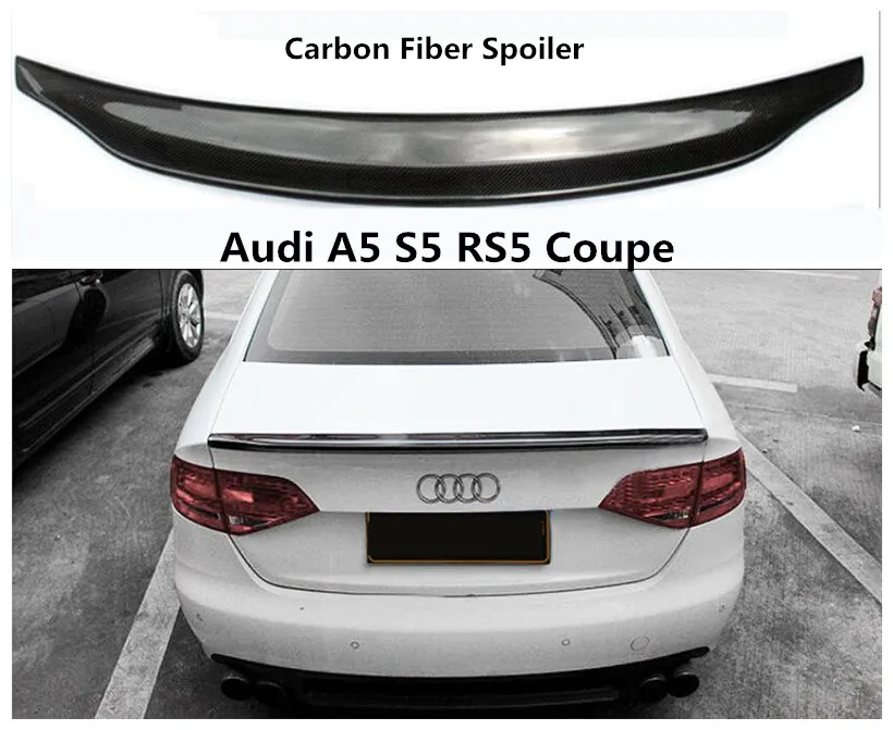 Спойлер из углеродного волокна для Audi A5 S5 RS5 Coupe 2009-2019 высококачественные спойлеры