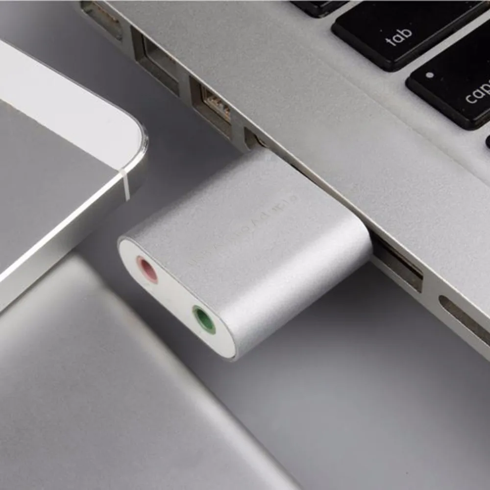 Внешний USB 2,0 7,1 CH АДАПТЕР ВИРТУАЛЬНОЙ аудио звуковой карты конвертер ноутбук Новое поступление