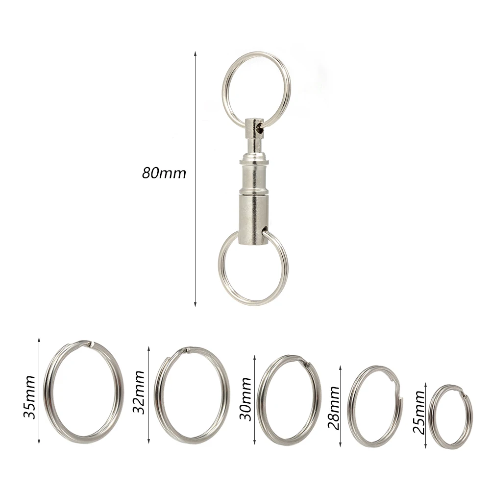 /5 шт./компл. быстросъемный брелок инструменты Открытый Съемный брелок съемные Брелоки для ключей удобный брелок с двумя разъемами