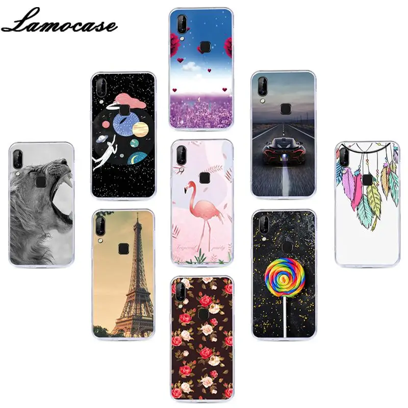 

Lamocase TPU Silicone Phone Case For Lenovo S5 S 5 Pro 6.2" Cartoon Painted Cover For Lenovo S5 Pro L58041 Back Cover Cases