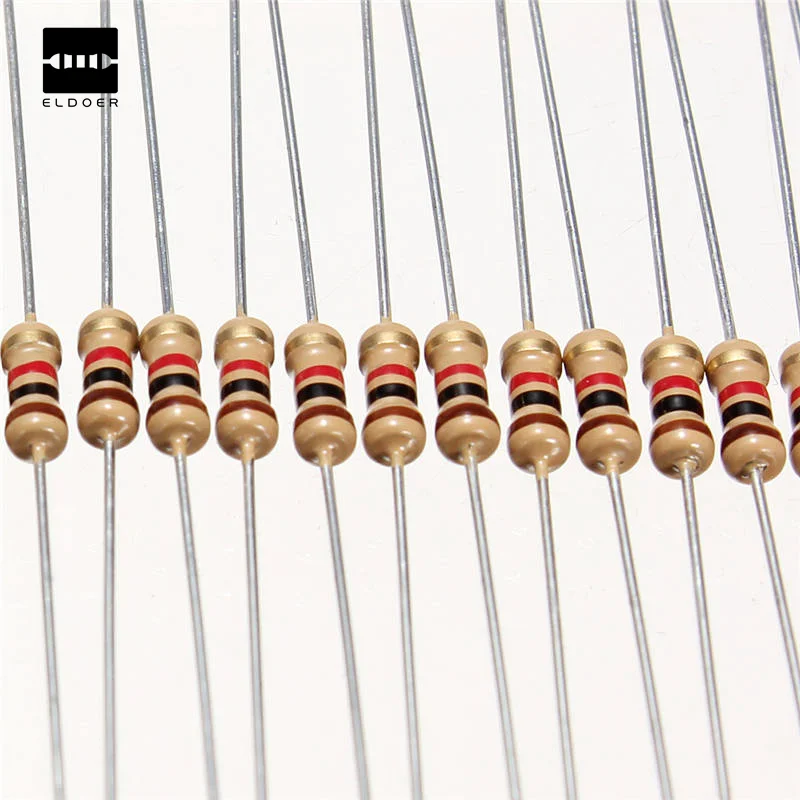 Hot Sale 50Pcs Carbon Film Resistors 1K Ohms OHM Resistant 1/4W 5