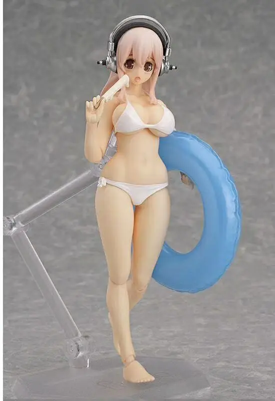 Супер Sonico Figma EX 051 фигурку Аниме #051 Красота модель куклы сексуальные