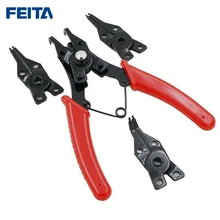 FEITA 4 в 1 многофункциональные щипцы со Стопорным кольцом многофункциональный инструмент для обжатия внутреннее наружное кольцо для удаления удерживающие щипцы для стопорных колец