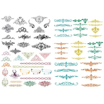 

1 PCS Retro Colorful Pattern Korean Precut Decoration Stickers Desk Organizer School Supplies Office Accessories