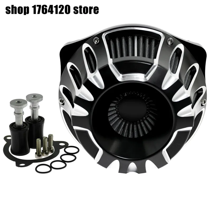 

Motorcycle Air Cleaner Intake Filter Fit For Harley Touring Glide 2008-2016 Dyna FXDLS 2017 FLSTNSE 2014-2015 FXSBSE 2013-2014