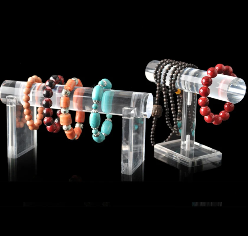 New Superior Thicken Solid Clear Bracelet Display T Stand Rack Shelf