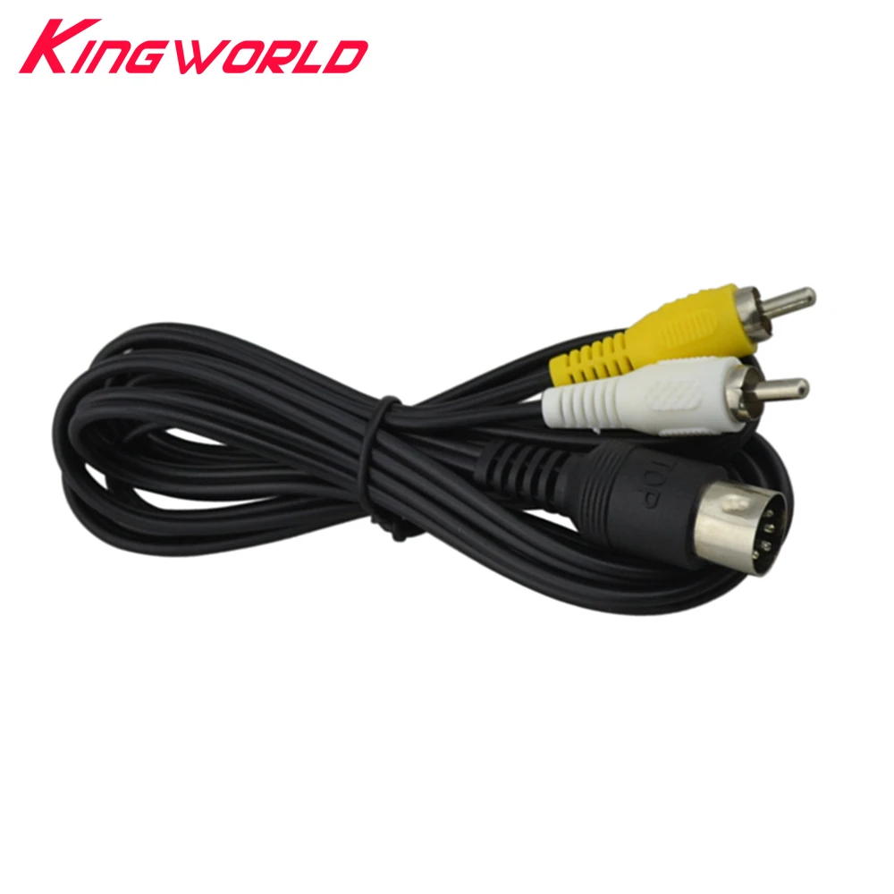 100pcs High quality AV Audio Video Cable for SEGA Mega Drive 1 RCA Cord