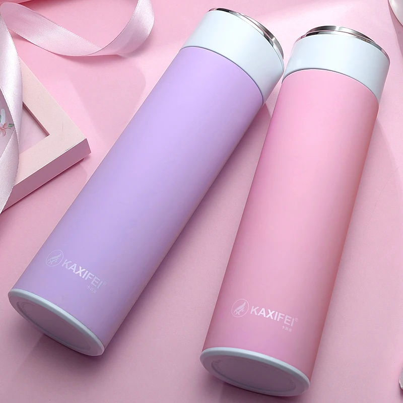 

450ML Sports Portable Thermos Vacuum Flask With Filter Stainless Steel Thermal Cup Coffee Mug Water Bottle Car Thermos