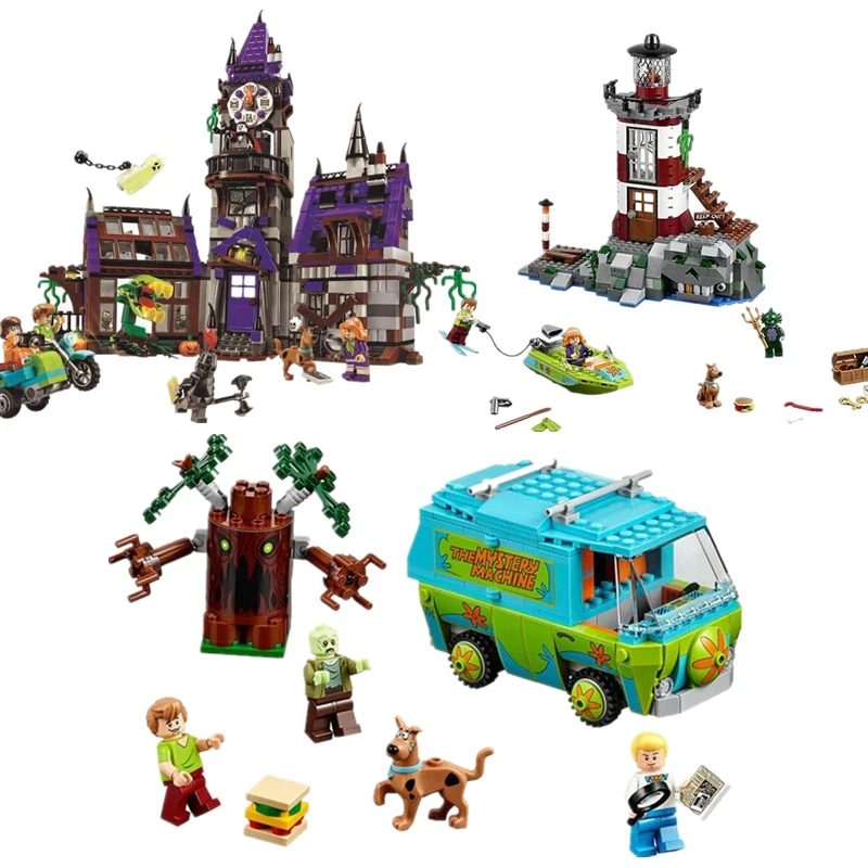

10430 10431 10432 Scooby Doo Building Blocks Model Educational Toy For Children Scooby Legoinglys 75902 75903 75904