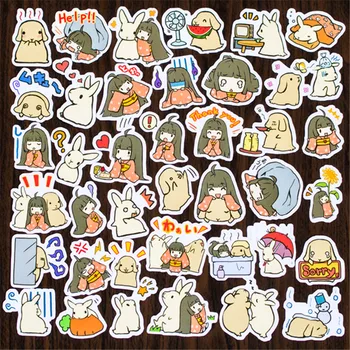 

Hot Sale 120 Pcs Girl pet Sticker Mixed Funny Decals Luggage Laptop Car Styling /Eason Stickers/DIY Scrapbooking