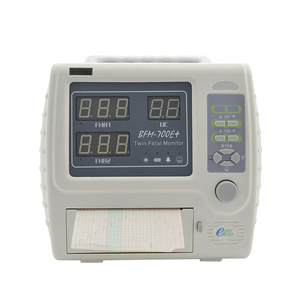 Portable fetal monitor for twins fetus heart rate monitor CTG machine ultrasound prenatal monitor BFM 700E