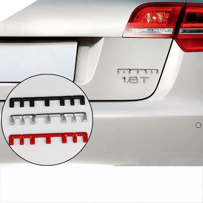 

1PCS 3D car body emblem sticker Metal MTM Logo car Side Badge Emblem Sticker Auto Rear Trunk Decal emblem sticker
