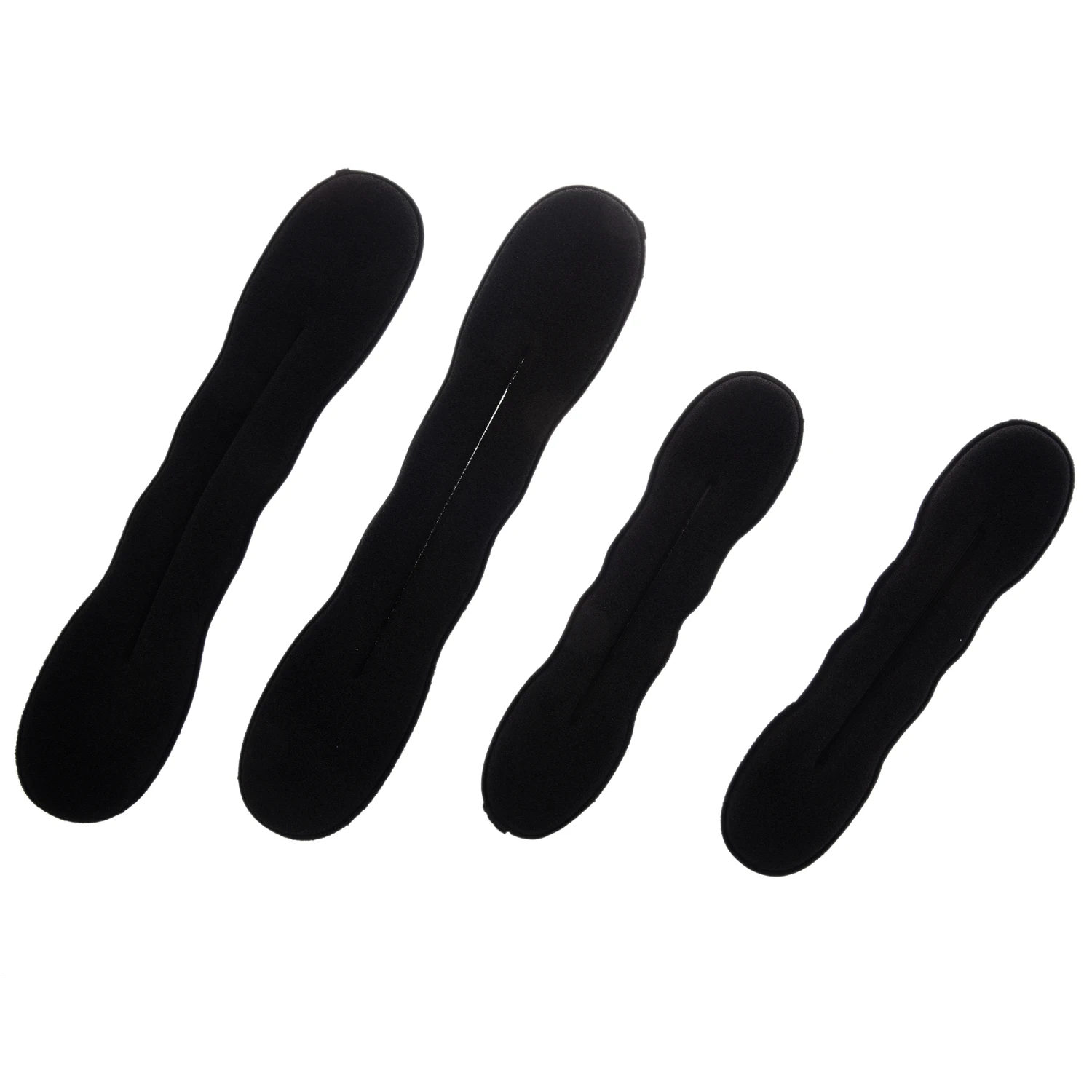 

4pcs Magic Foam Sponge Clip Hair Styling Donut Bun Former Maker (2 Large+2 Small)