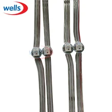 50~ 1000 шт. предварительно припаянный WS2812B светодиодный радиатор 5050 RGB WS2811 IC встроенный и 10 см провод DC5V