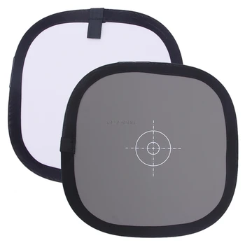 

New 18% Gray White Balance Card Two Sides Double Face Focus Board For Photograph