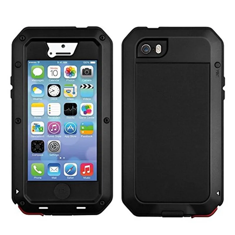imágenes para Para El Iphone 5 5S SÍ Doom Armor caso a prueba de agua de Lujo Choque Vida a prueba de Golpes Dropproof Metal De Aluminio + Funda de Silicona Protectora imágenes para Para El Iphone 5 5S SÍ Doom Armor caso a prueba de agua de Lujo Choque Vida a prueba de Golpes Dropproof Metal De Aluminio + Funda de Silicona Protectora