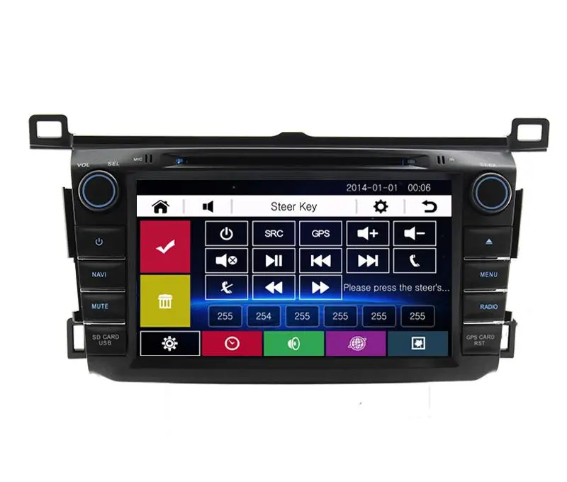 Top 8" in-dash Car DVD player with GPS(optional),audio Radio stereo,USB/SD,AUX,BT/TV,car multimedia headunit for TOYOTA RAV4 2013 4