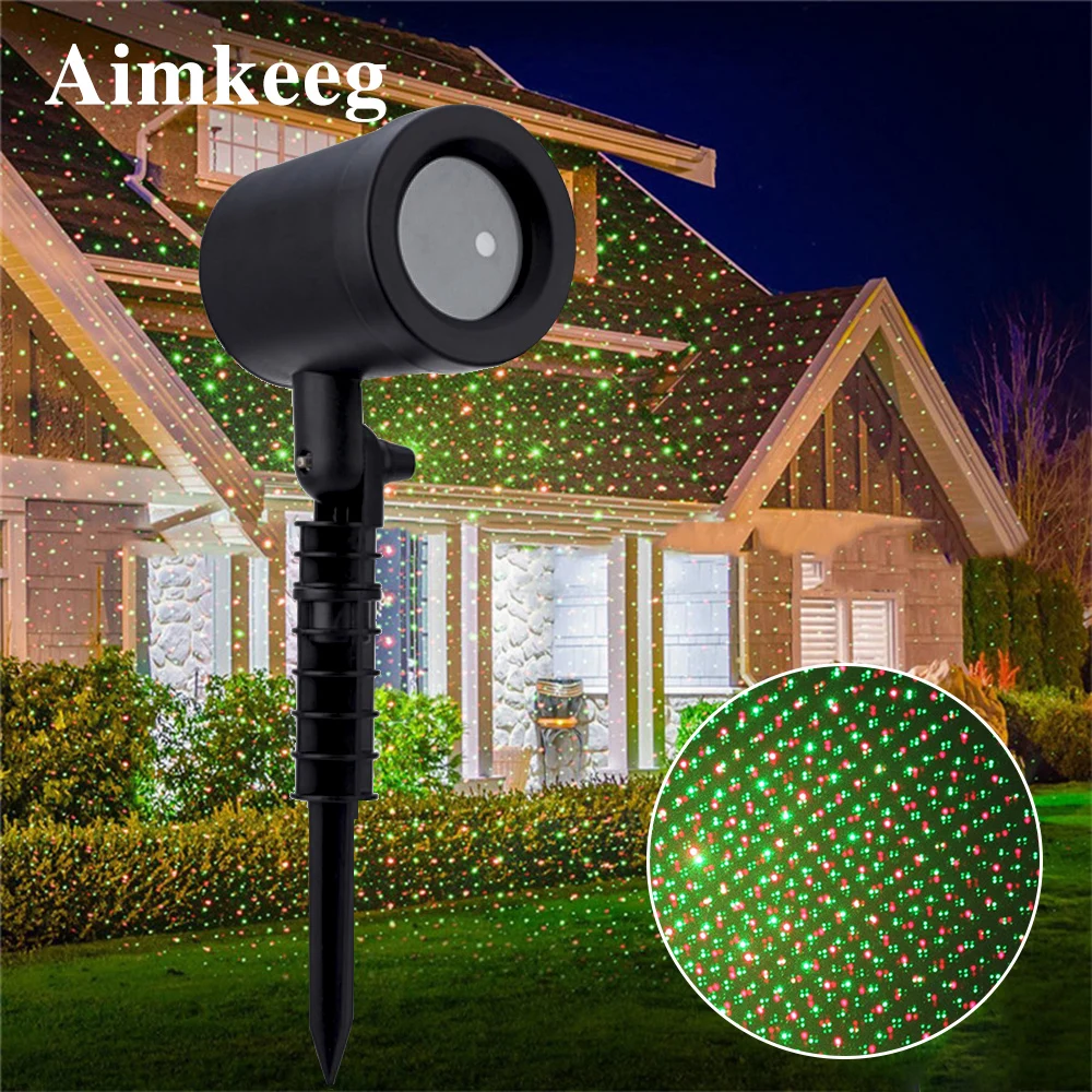 

Aimkeeg Outdoor Christmas Laser Projector Waterproof Sky Star Stage Spotlight Showers Landscape Lighting Stage Light Effect