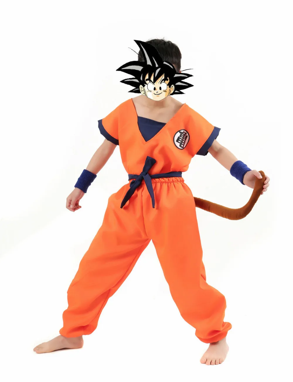 

Japan Anime Sun WuKong Boys Dragon Ball Cosplay Full Set
