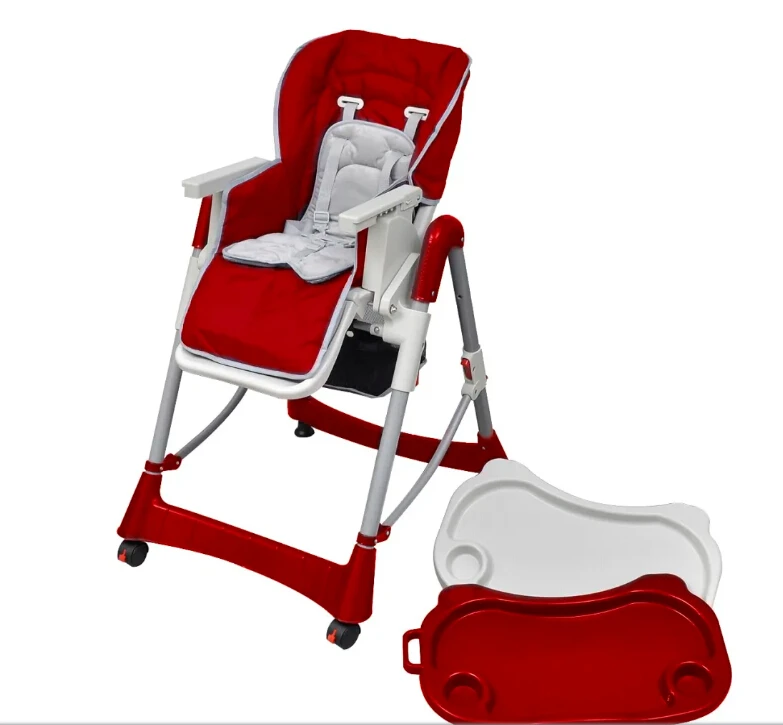 Корабль из Великобритании) 5-точечный ремень безопасности съемный лоток стул-подставка для детей Детский Стульчик для кормления легкоочищаемое детские стульчики с корзина для хранения