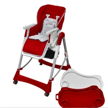 Корабль из Великобритании) 5-точечный ремень безопасности съемный лоток стул-подставка для детей Детский Стульчик для кормления легкоочищаемое детские стульчики с корзина для хранения