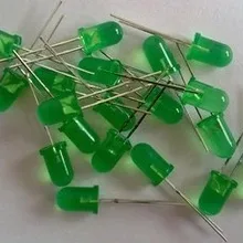 1000 шт./лот 5 мм зеленый светодиод 5 мм супер яркий зеленый светодиод лампы 5 мм зеленый свет led