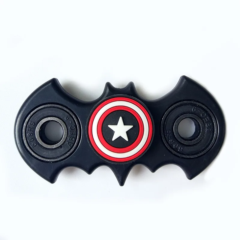 Nouveau Fidget Spinner Batman forme Antistress EDC capitaine main doigt Spinner soulager le Stress Austism tdah amérique Handspinner jouets