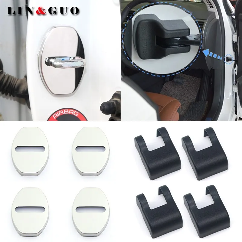 

8pcs case for Volkswagen VW Tiguan POLO GOLF 6 Golf 7 Jetta Stainless steel protect Door Lock Cover accessories car styling