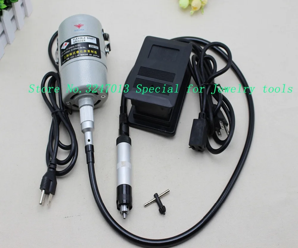 Mitsubishi San He 220v polishing Motor Wooden Jewelry Tools HandPiece