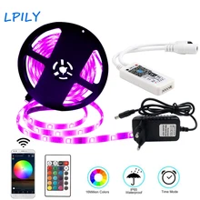 RGB LED Strip Light 5m 5050 Non Waterproof Led Ribbon With WIFI Remote Controller 5050 Led