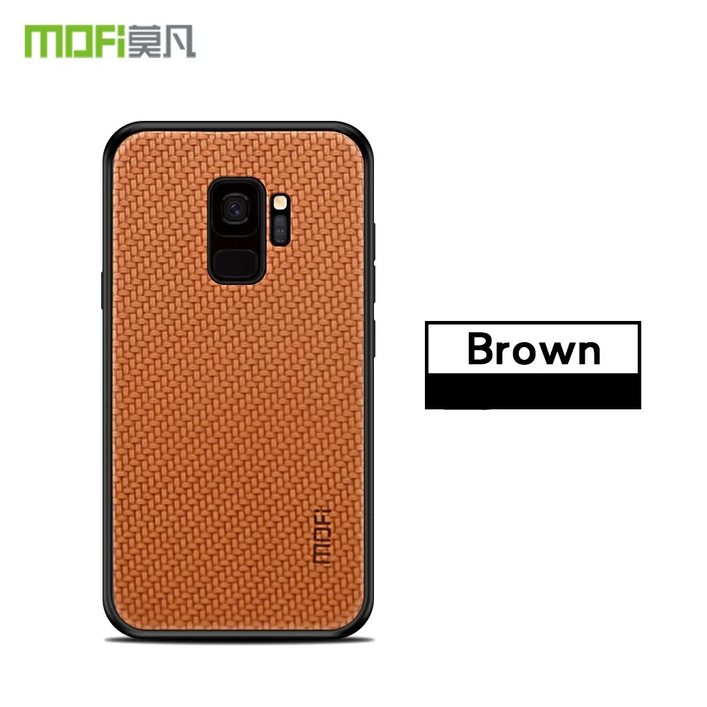Для samsung Galaxy S9 S9 Plus, тканевый Силиконовый Мягкий противоударный чехол Capas MOFi, чехол для samsung Galaxy S8 S8 Plus, чехол - Цвет: Brown