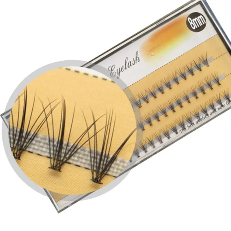 

Natural 3D Individual Mink False Eyelashes Extension Soft Black Fake False Eye Lashes Makeup 6/8/9/10/11/12/14mm 0.1 C Curl P27