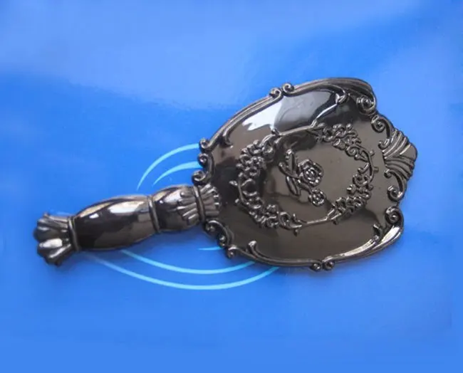 50PCS/LOT FREE SHIP Vintage Cosmetic Mirror Plastic Makeup Mirror Cute