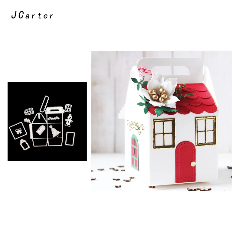 

JC 3D Metal Cutting Dies Craft Cut Die Stencil Architecture Home House for Scrapbook DIY Handmade Album Paper Craft Decor Dies