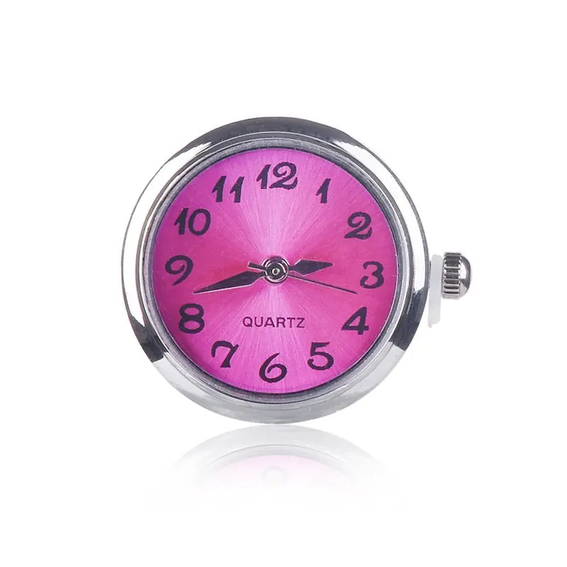 18mm Round Quartz Watch Face Charm Snap Button for Fashion DIY Jewelry Bracelet Bangle New Snap Jewelry