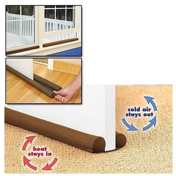 

Durable Twin Door stopper Draft Dodger Guard Stopper Energy Save Window Protector Doorstop Decor Home Improvement drop shippinfg