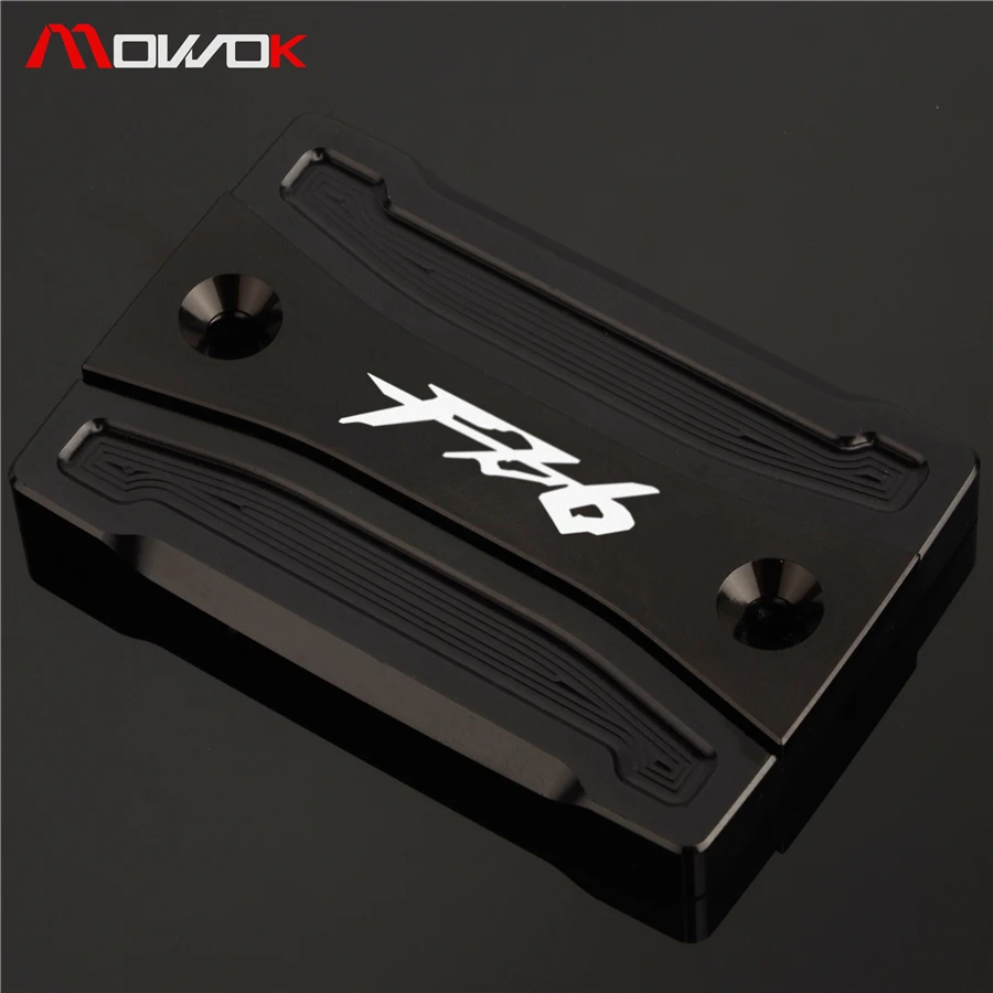 

Laser Logo FZ6 Blue Black Motorcycle CNC Aluminum Front Brake Fluid Reservoir Cover Cap For YAMAHA FZ6/FZ6N/FZ6S/R