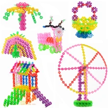 545 шт многоцветные строительные блоки в виде снежинок, Игрушки для раннего развития, кирпичные сборочные игрушки для детей, креативный обучающий подарок