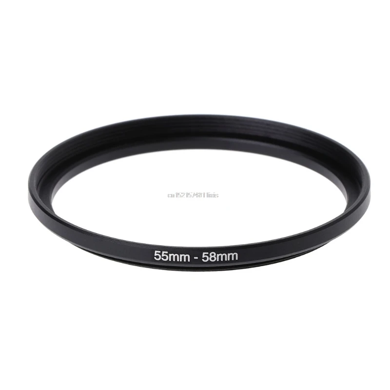 

Hot sell 55mm To 58mm Metal Step Up Rings Lens Adapter Filter Camera Tool Accessories