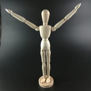 

12 Inch 30cm Wood Human Body Model Figure Manikin Mannequin Artist Drawing Sketch Office School Supplies Wooden Human Body