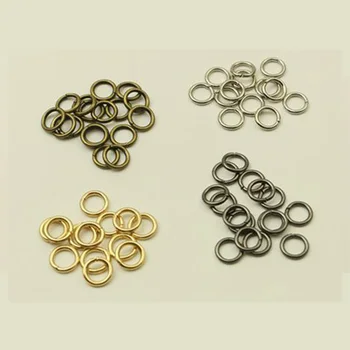 

BDTHOOO 500pcs/lot 2 points Metal Opening Small Circle Ring Buckles Hardware Keyring Snap Clasp Clip DIY Handbags Accessories